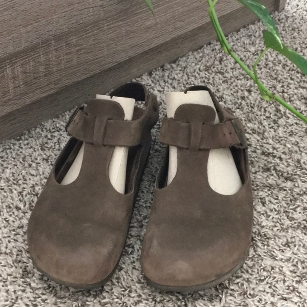 Birkenstock size 39EU/Womens 8 Bonn/Paris T-Strap Sling Back Clogs